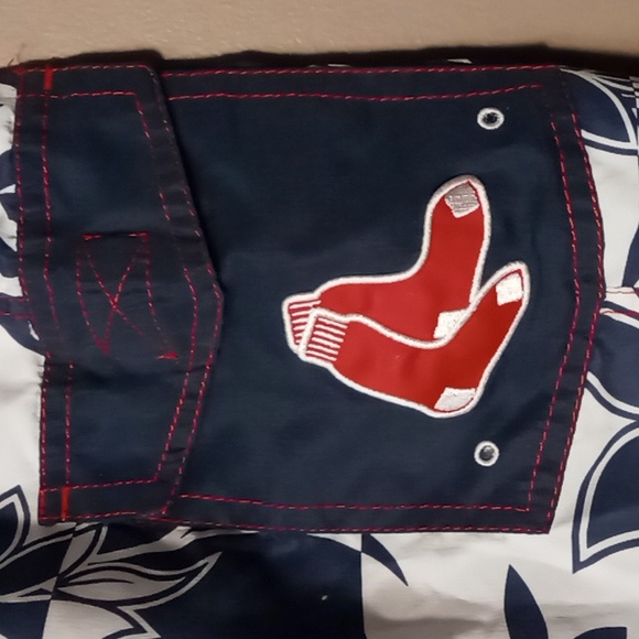 MLB Genuine Merchandise Boston Red Sox Swim Trunks w Red Sock Pocket XL - Picture 5 of 7